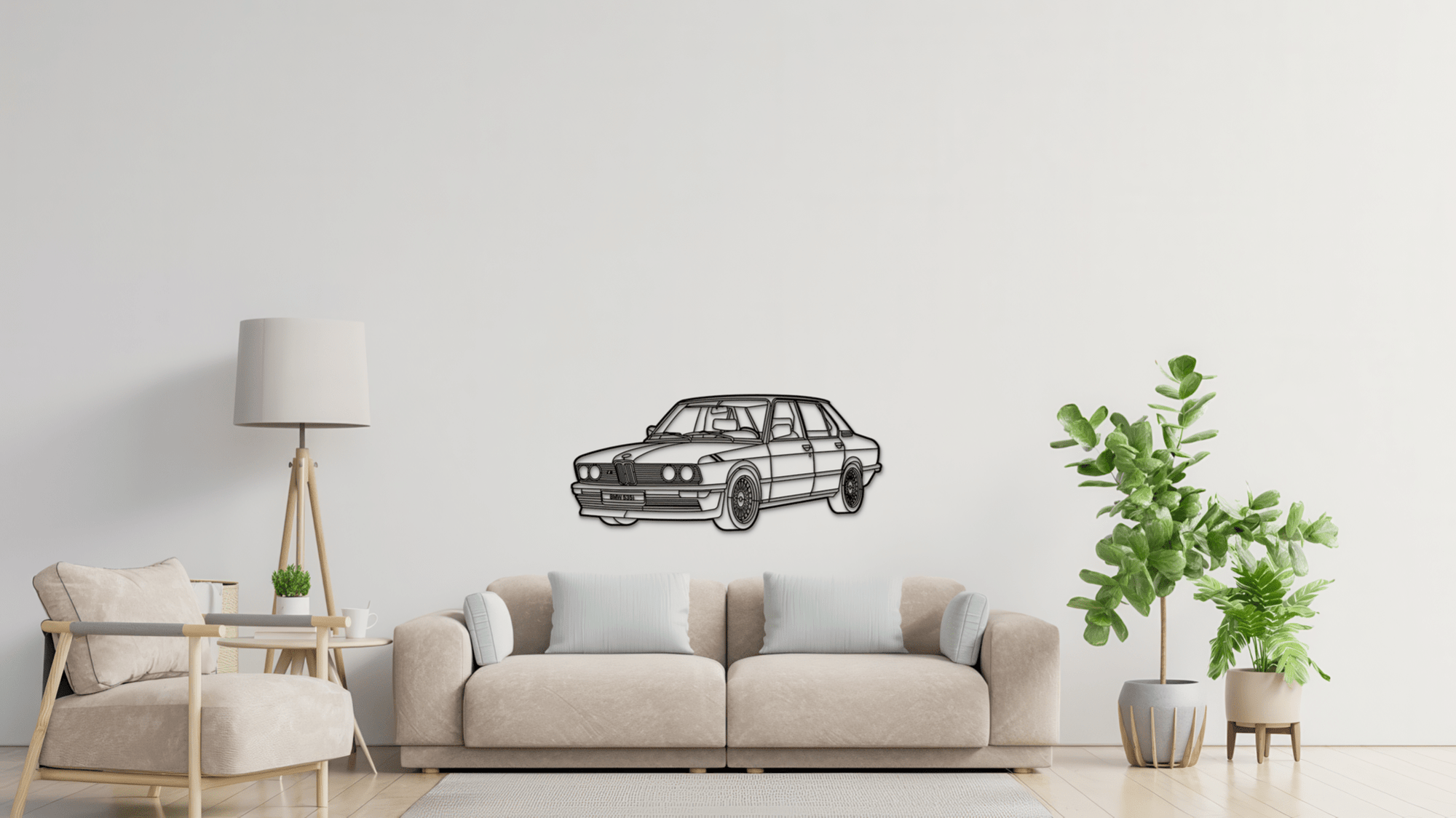 BMW 535i E12 1981 - Metal Wall Art