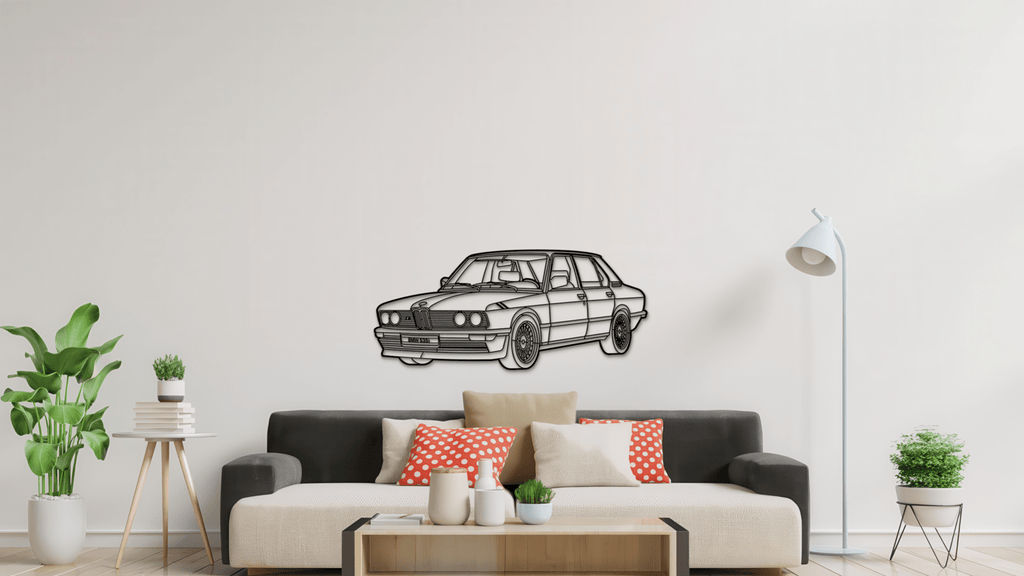 BMW 535i E12 1981 - Metal Wall Art