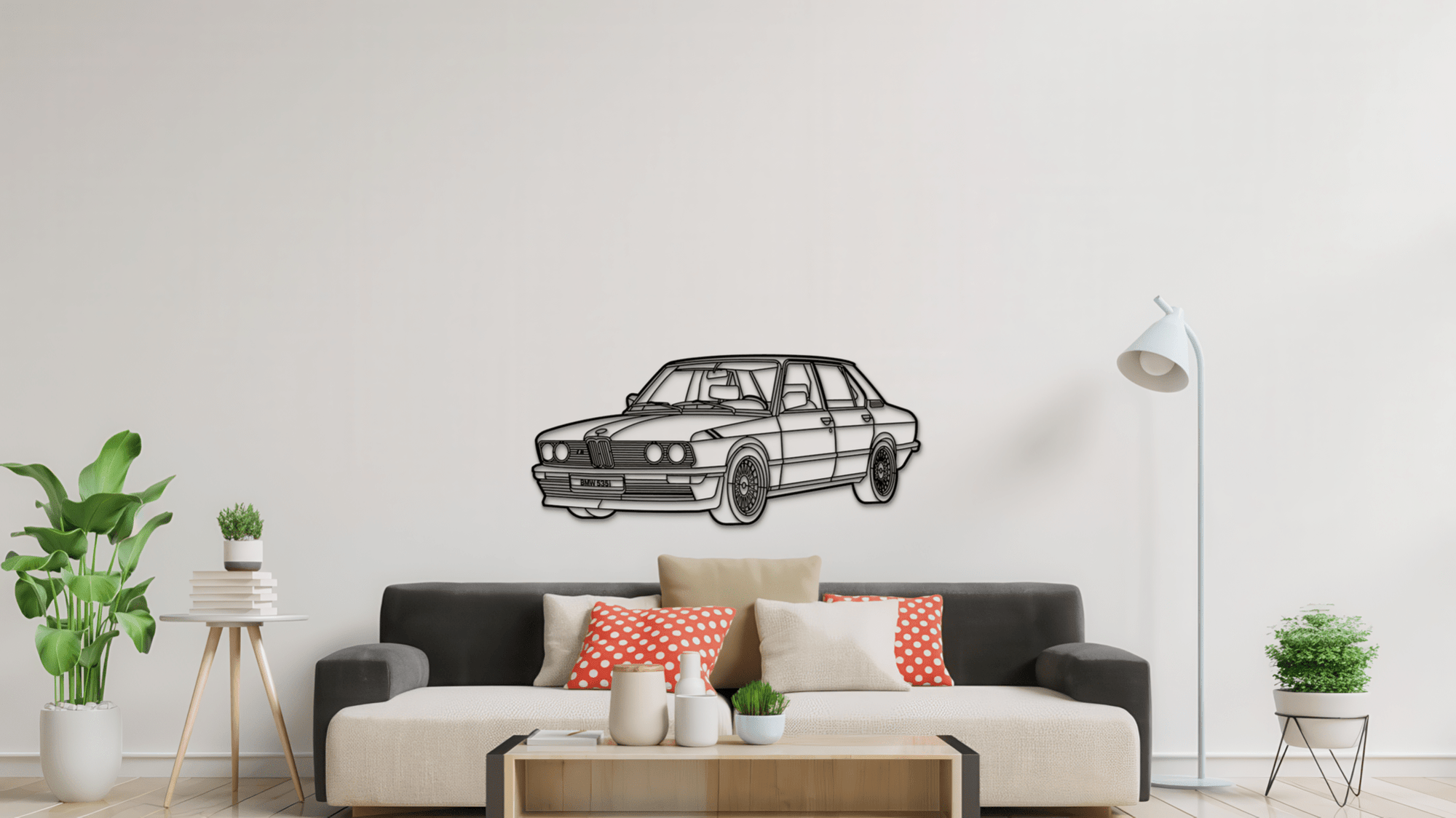 BMW 535i E12 1981 - Metal Wall Art