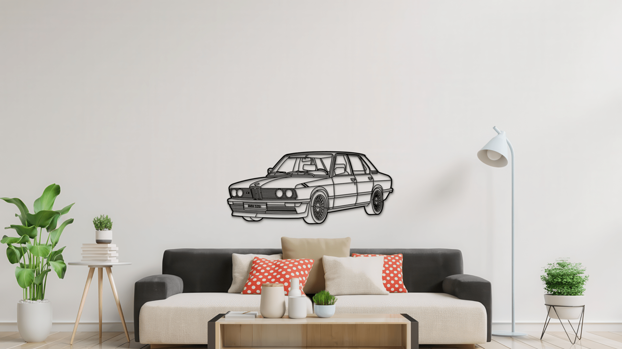 BMW 535i E12 1981 - Metal Wall Art