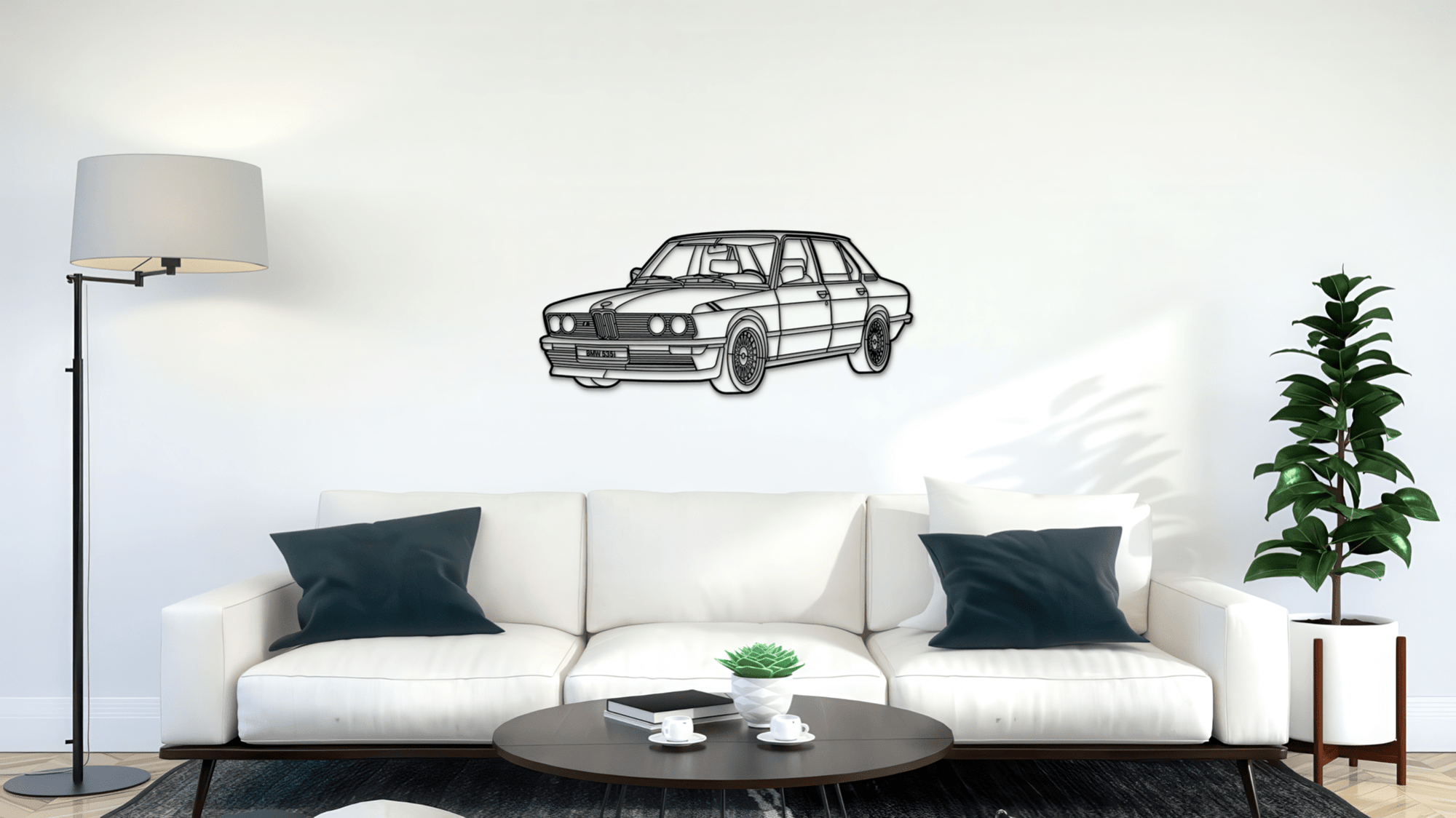 BMW 535i E12 1981 - Metal Wall Art