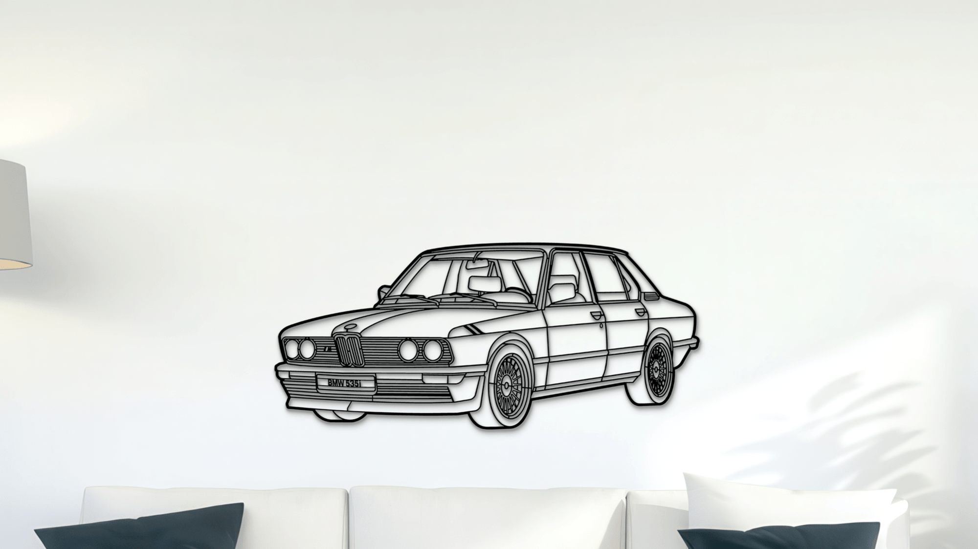 BMW 535i E12 1981 - Metal Wall Art