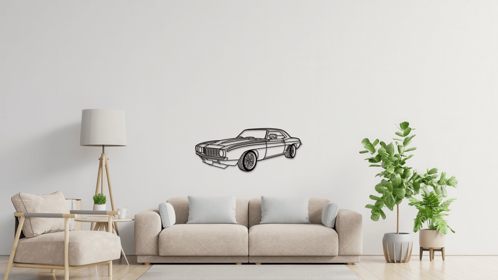 Chevrolet Camaro 1969 - Metal Wall Art