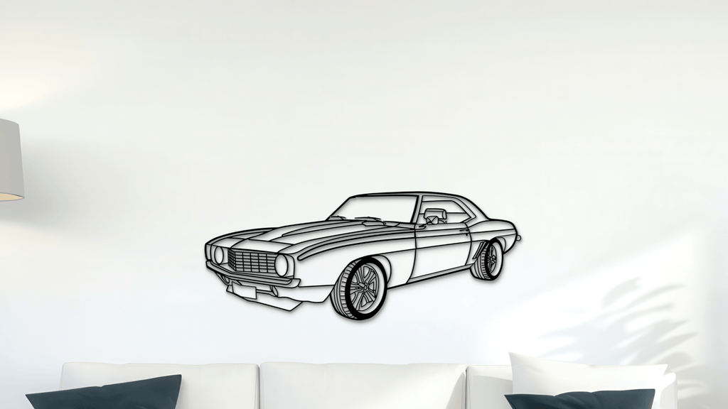 Chevrolet Camaro 1969 - Metal Wall Art