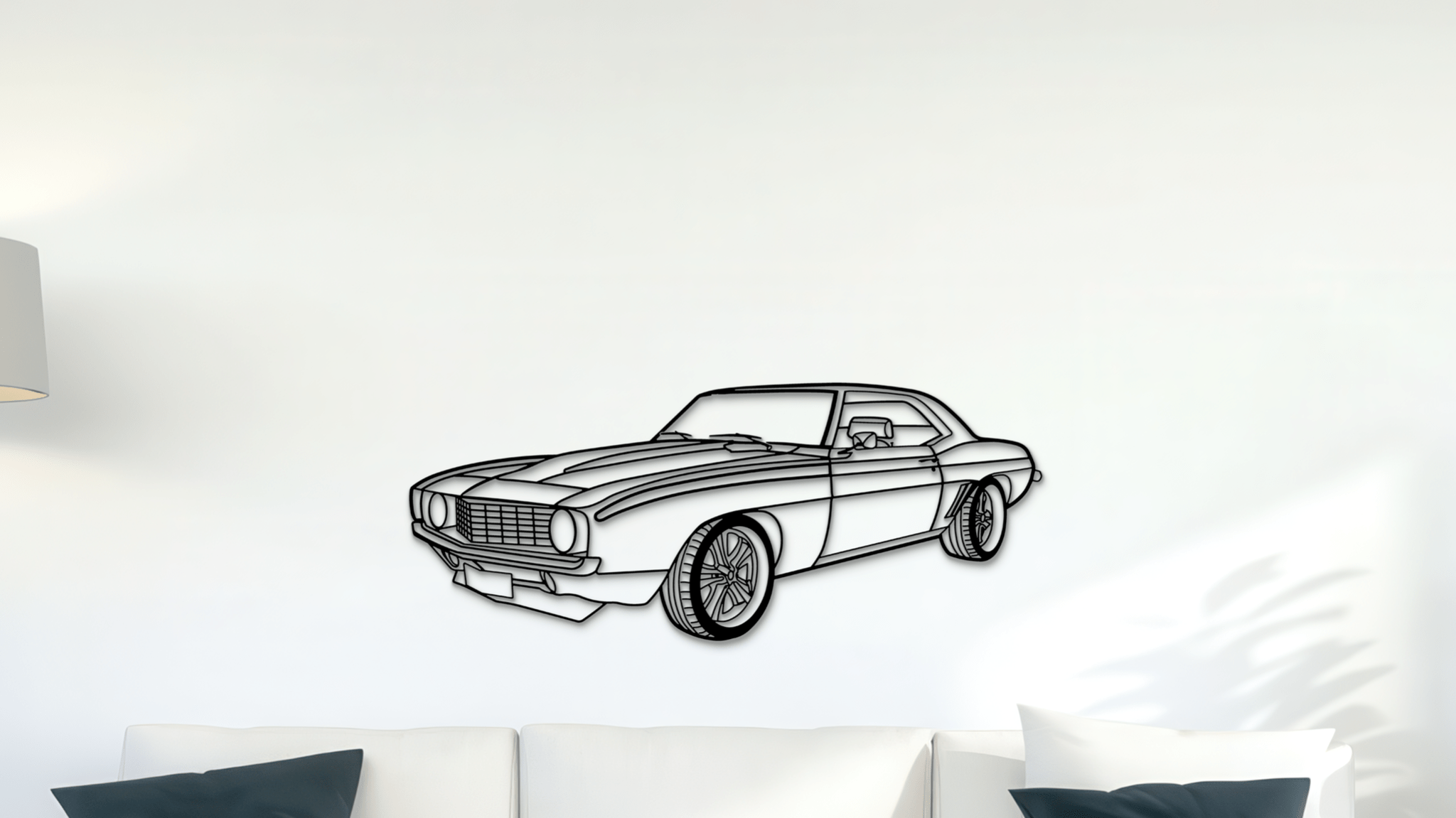 Chevrolet Camaro 1969 - Metal Wall Art