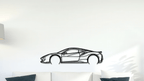 Ferrari 488 Pista - Metal Wall Art