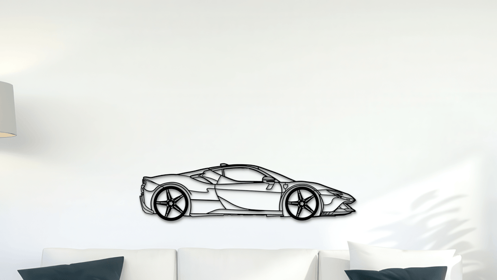 Ferrari SF90 Stradale - Metal Wall Art