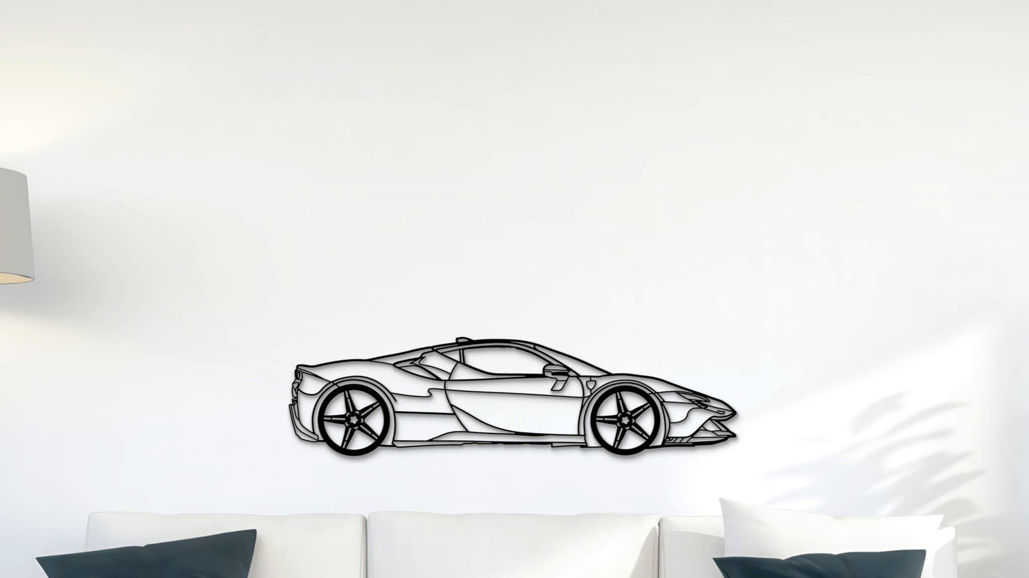 Ferrari SF90 Stradale - Metal Wall Art