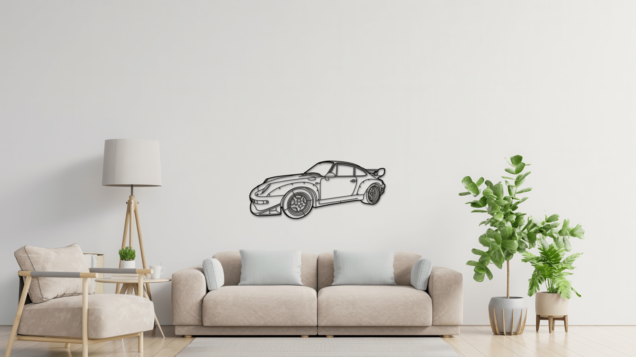 Porsche 993 GT2 RWB 1996 - Metal Wall Art