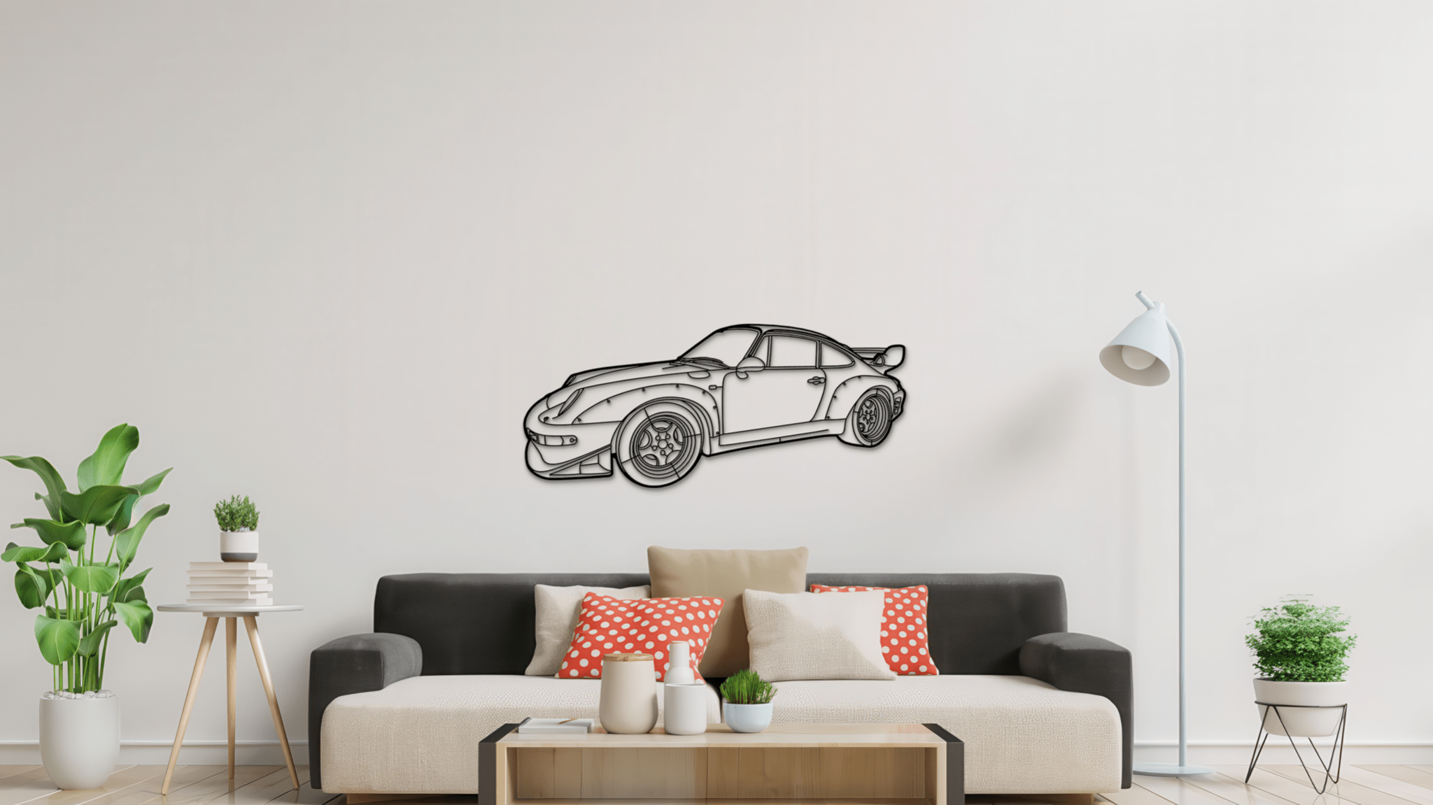 Porsche 993 GT2 RWB 1996 - Metal Wall Art