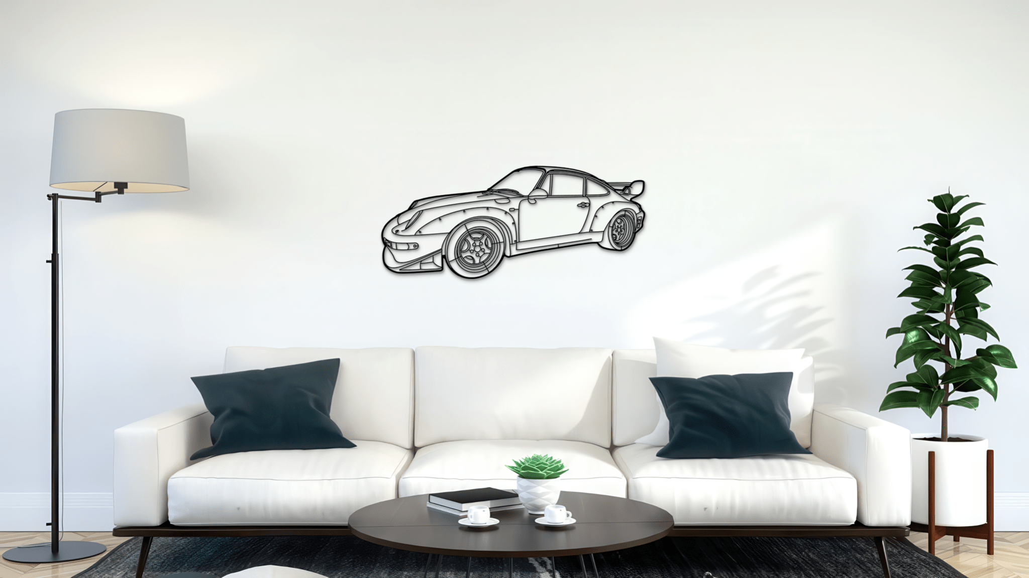 Porsche 993 GT2 RWB 1996 - Metal Wall Art