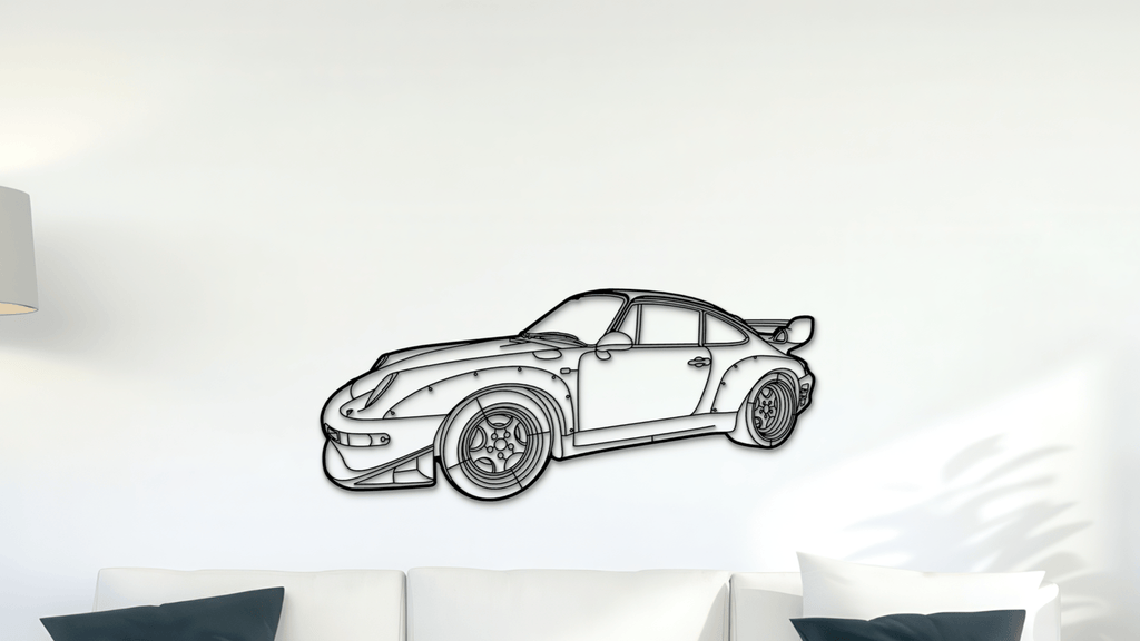 Porsche 993 GT2 RWB 1996 - Metal Wall Art