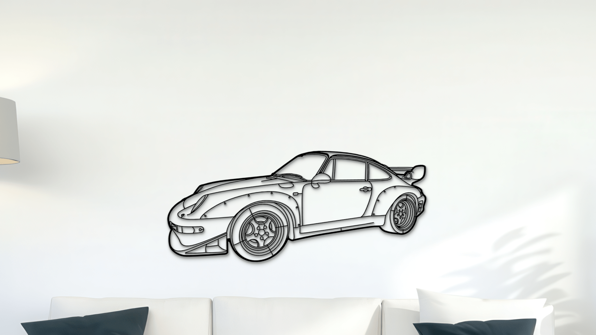 Porsche 993 GT2 RWB 1996 - Metal Wall Art
