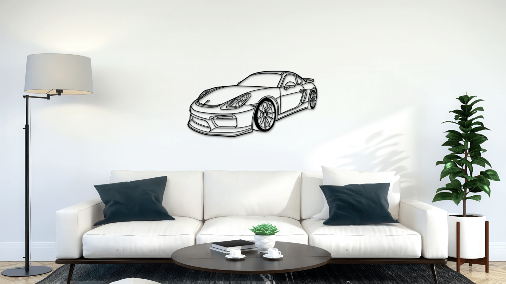 Porsche GT4 981 - Metal Wall Art
