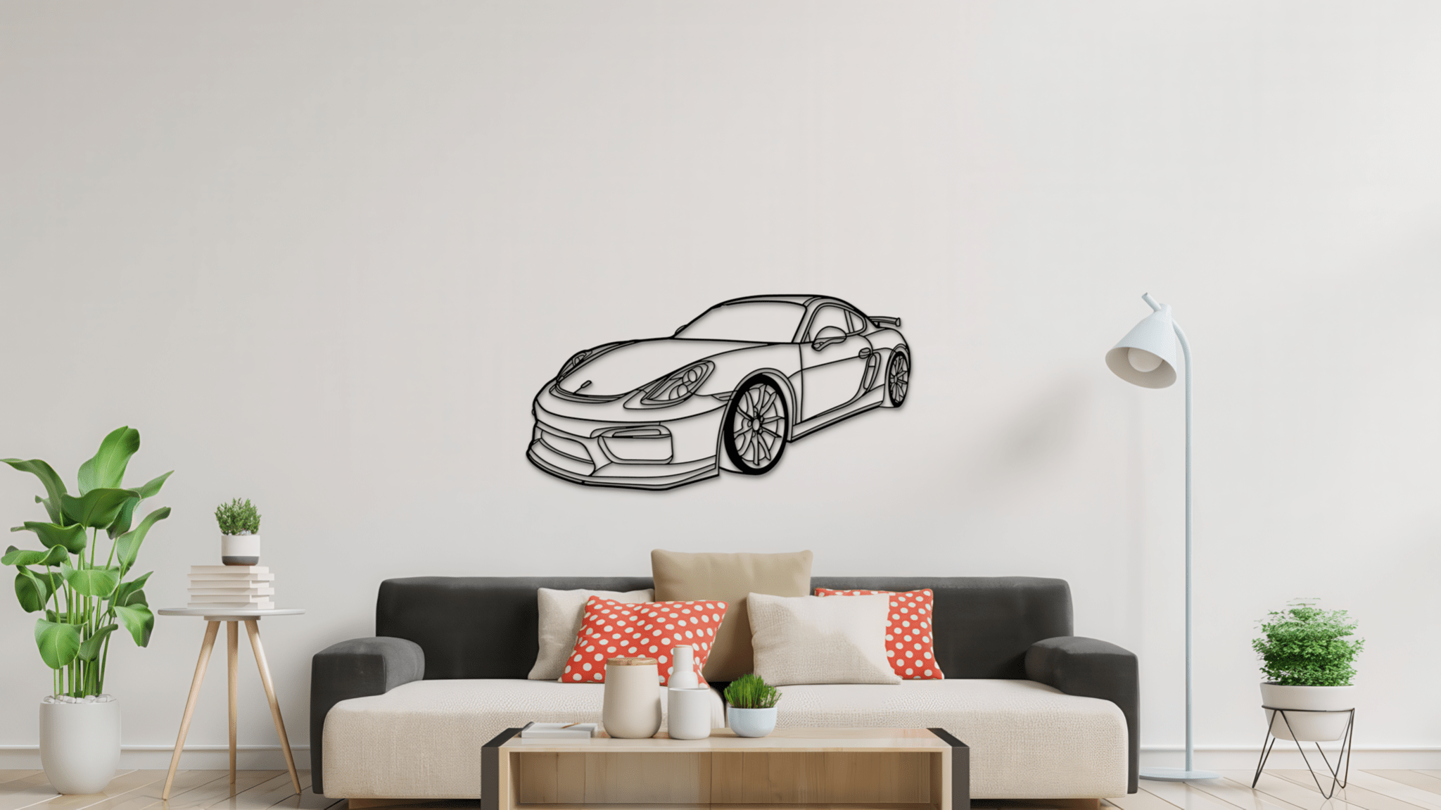 Porsche GT4 981 - Metal Wall Art