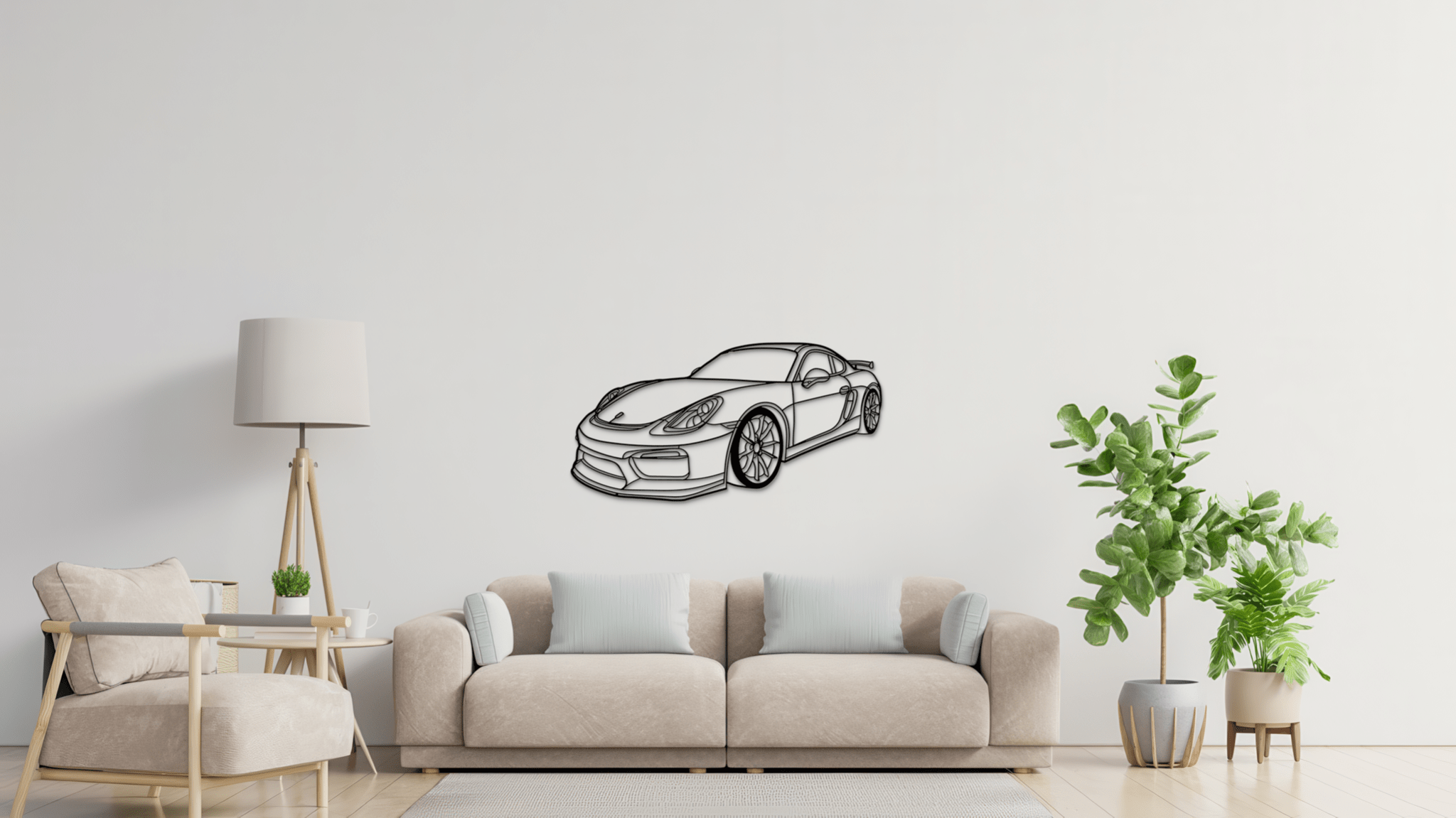 Porsche GT4 981 - Metal Wall Art