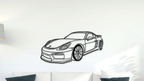 Porsche GT4 981 - Metal Wall Art