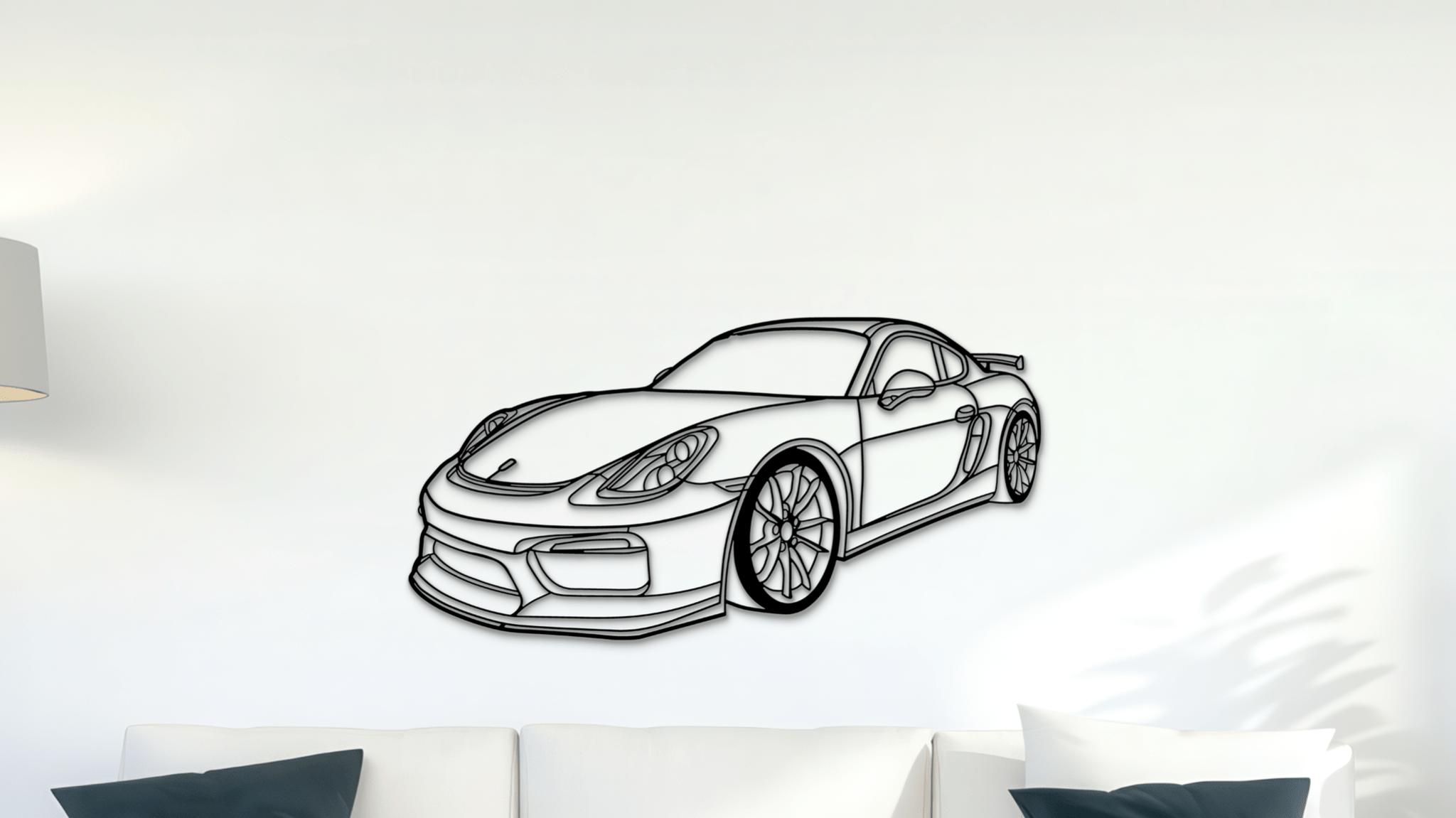 Porsche GT4 981 - Metal Wall Art