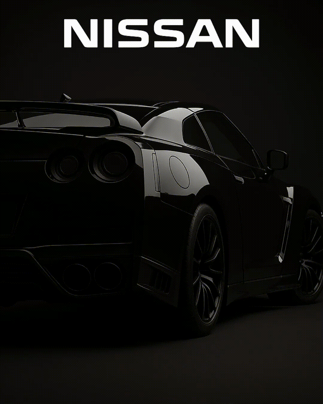 Nissan GTR V2  - Neon Car Art