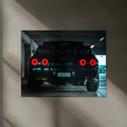 LED | 🏁 Nissan Skyline GT-R R34 Neon LED Metal Poster | JDM Legend Wall Art | Street Racer Glow Decor