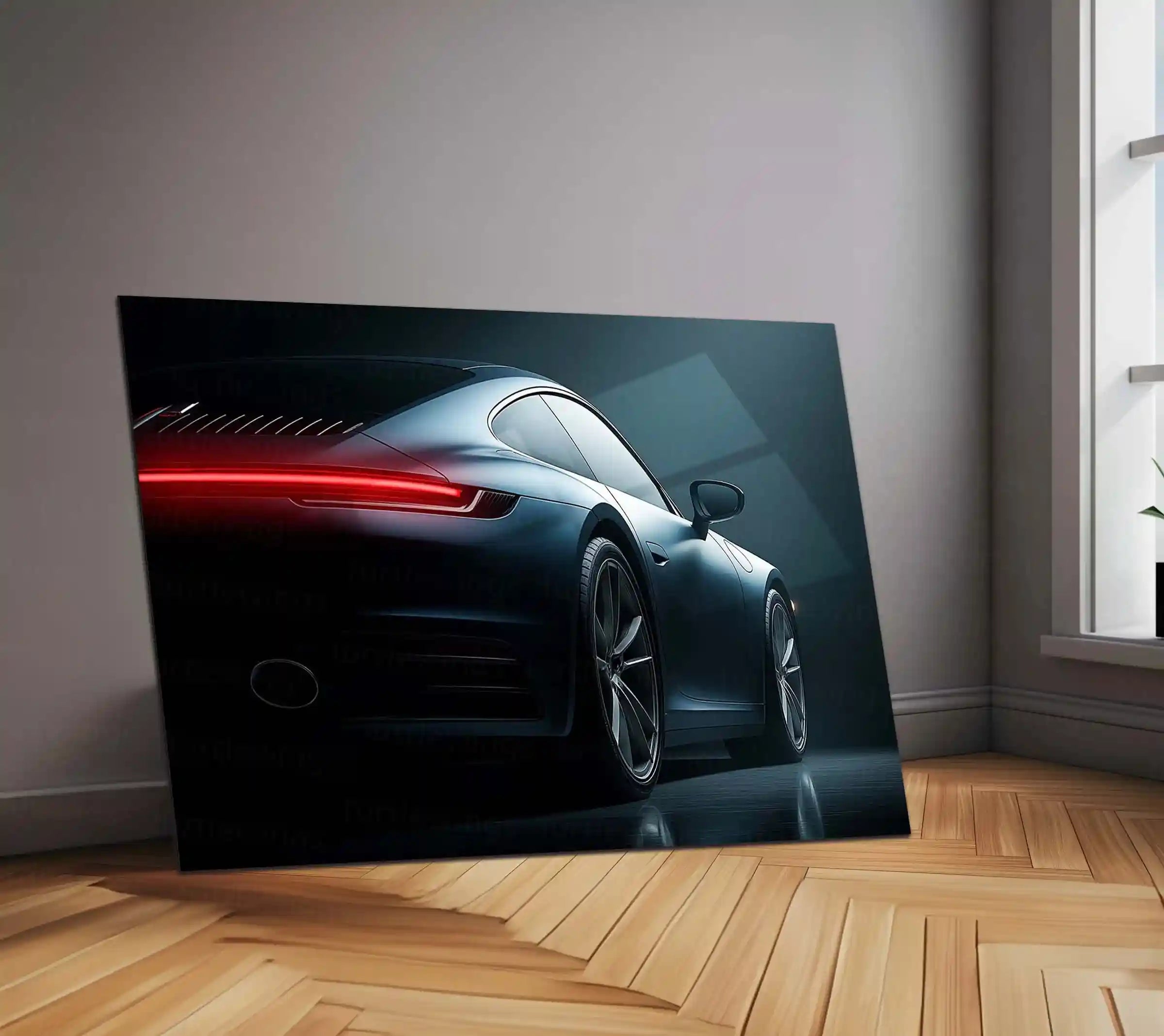 LED | 🚗 2025 Porsche 911 Neon LED Metal Poster | Iconic Supercar Wall Decor