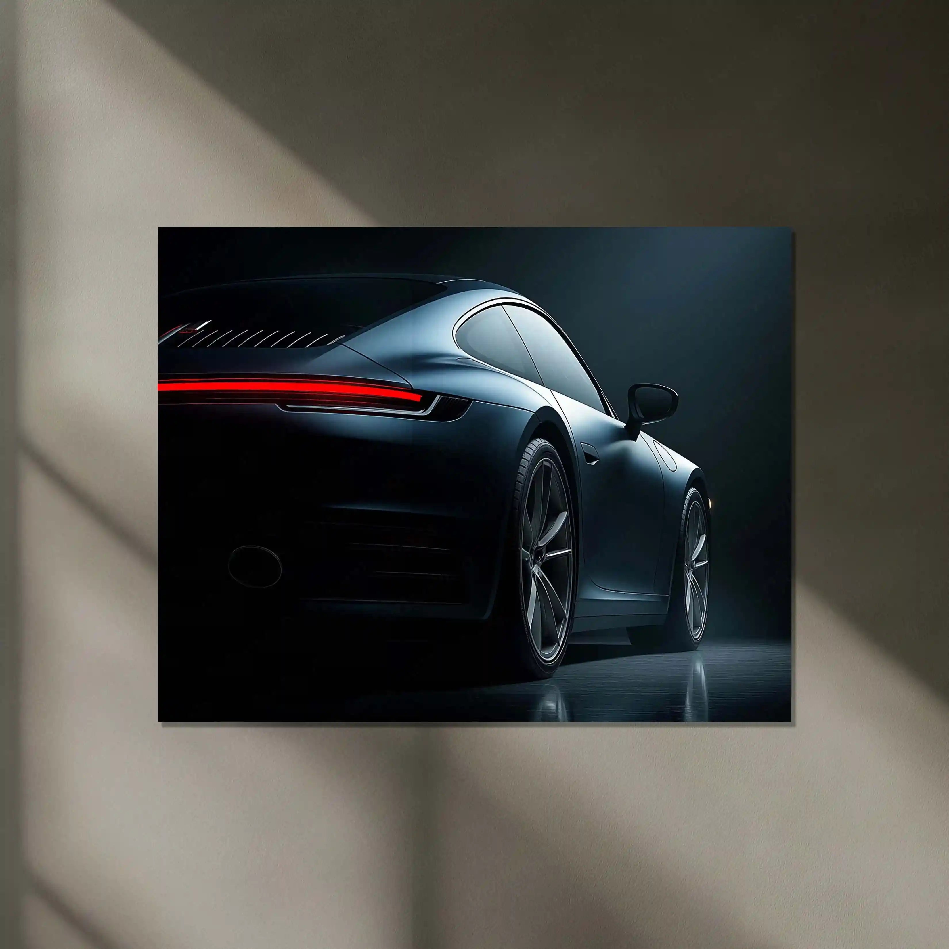 LED | 🚗 2025 Porsche 911 Neon LED Metal Poster | Iconic Supercar Wall Decor