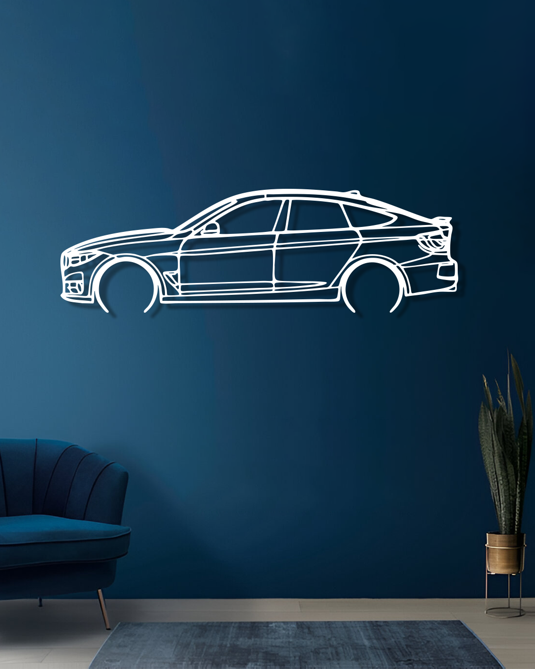 BMW 330i GT 2017 - Metal Wall Art