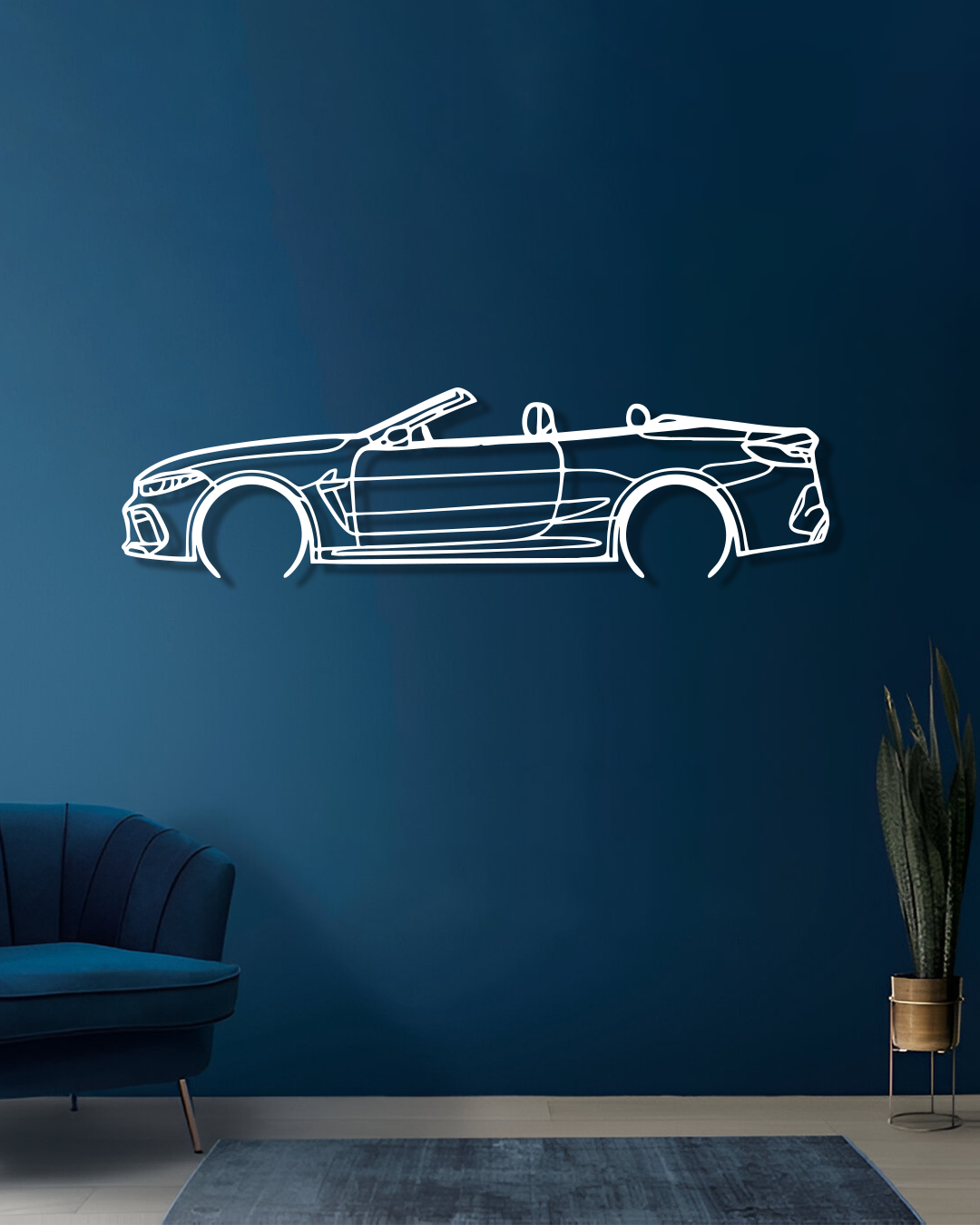 BMW M8 F91 Convertible - Metal Wall Art