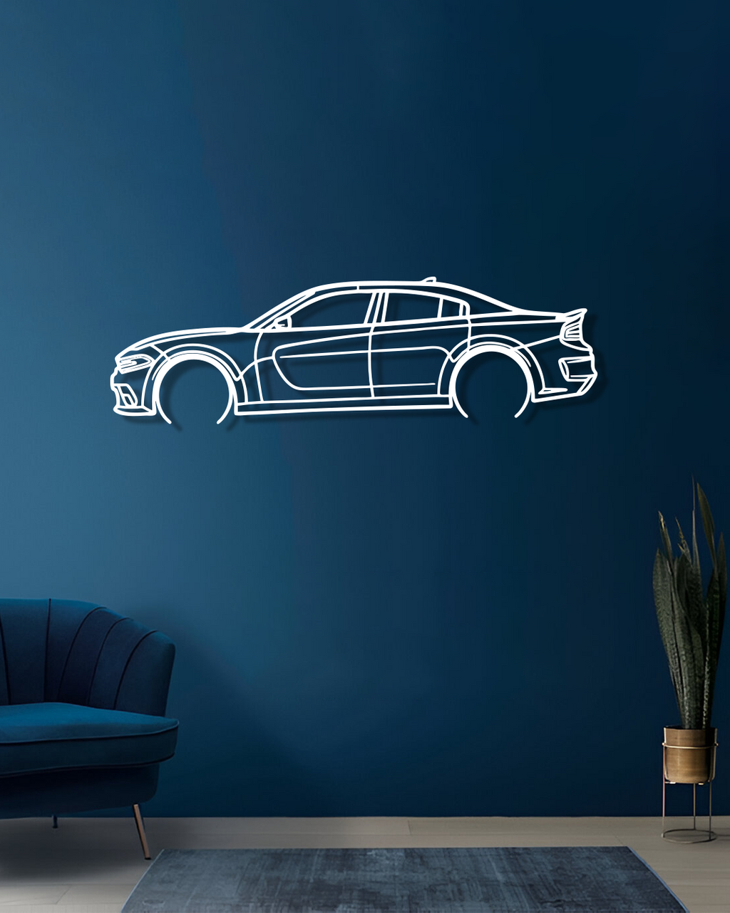 Dodge Charger SRT Hellcat - Metal Wall Art