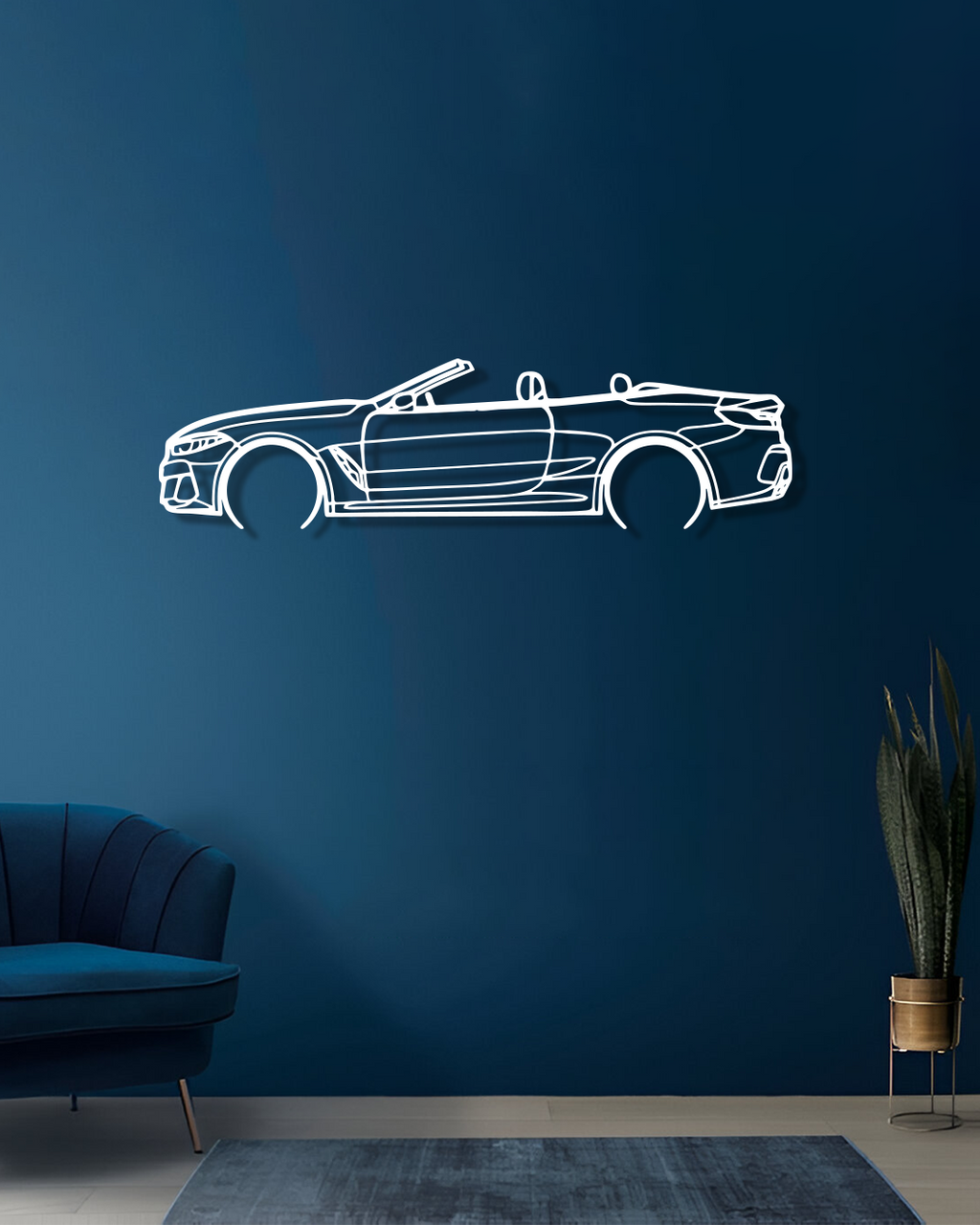 BMW 850i G14 Convertible - Metal Wall Art