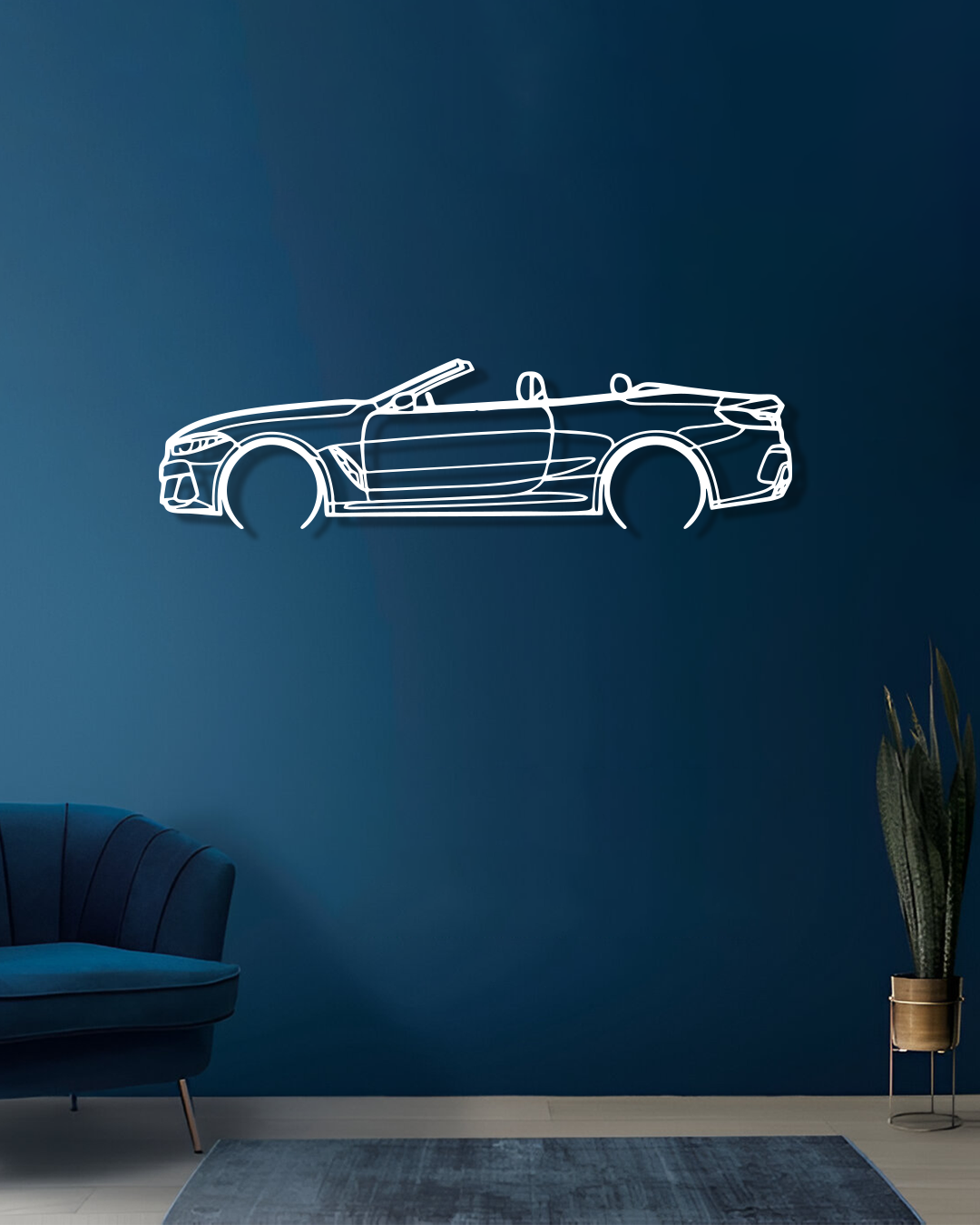 BMW 850i G14 Convertible - Metal Wall Art