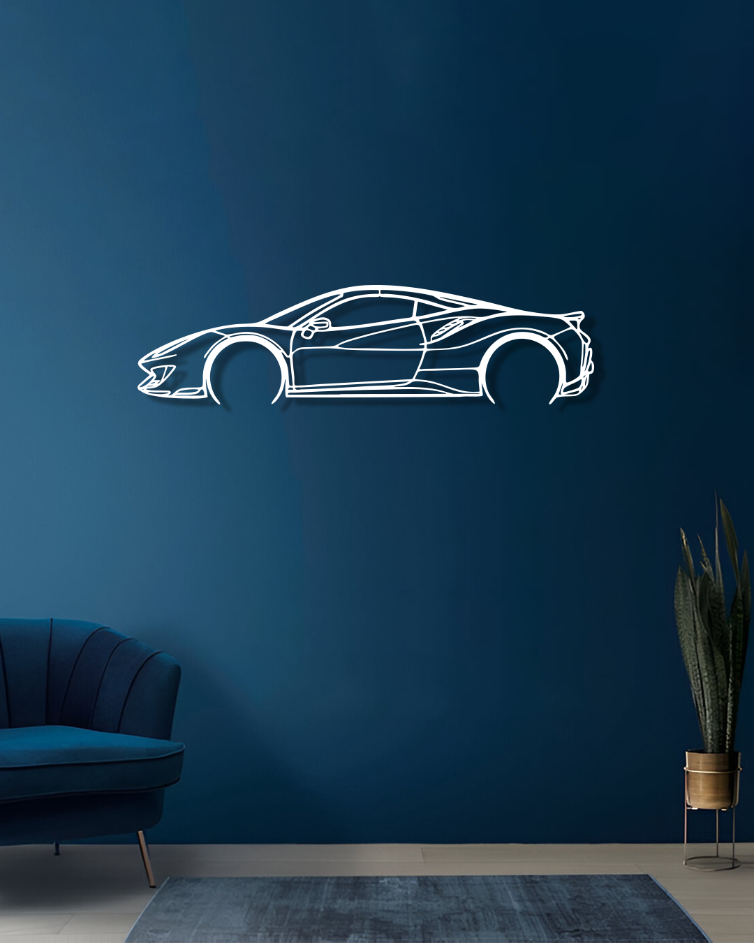 Ferrari 488 Pista - Metal Wall Art