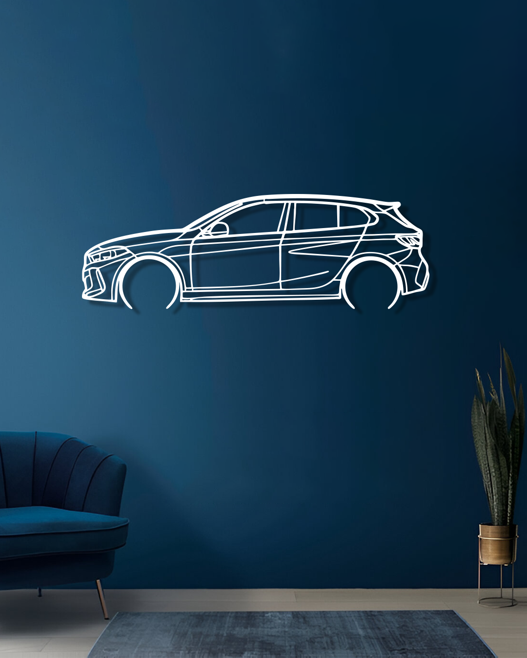 BMW 135i F40 - Metal Wall Art