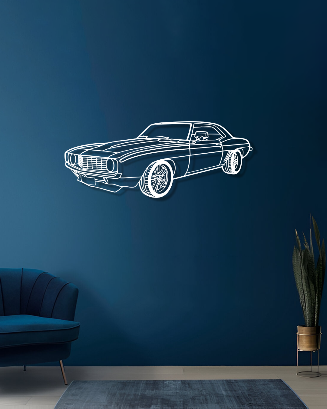 Chevrolet Camaro 1969 - Metal Wall Art