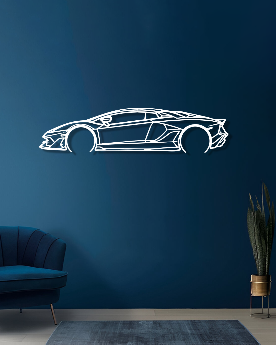 Lamborghini Aventador - Metal Wall Art