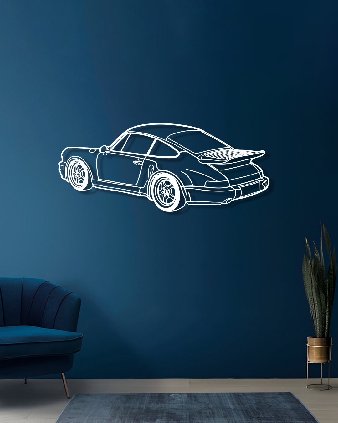 Porsche 964 lightweight - Metal Wall Art