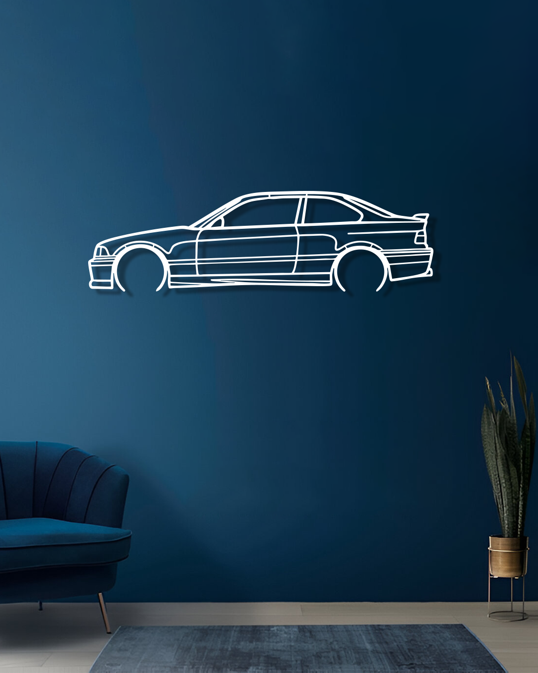 BMW E36 M3 - Metal Wall Art