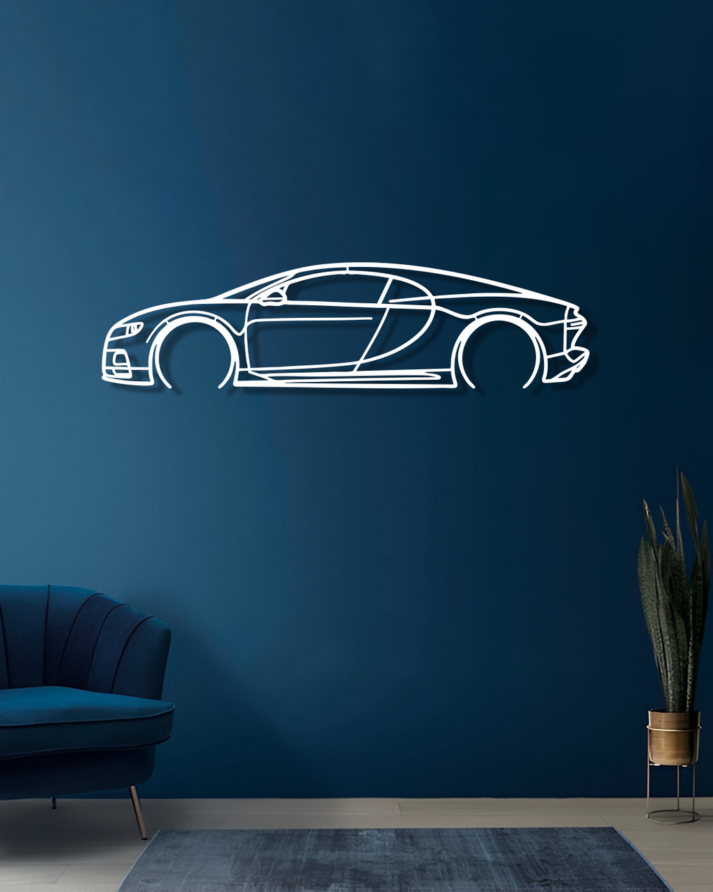 Bugatti Chiron - Metal Wall Art