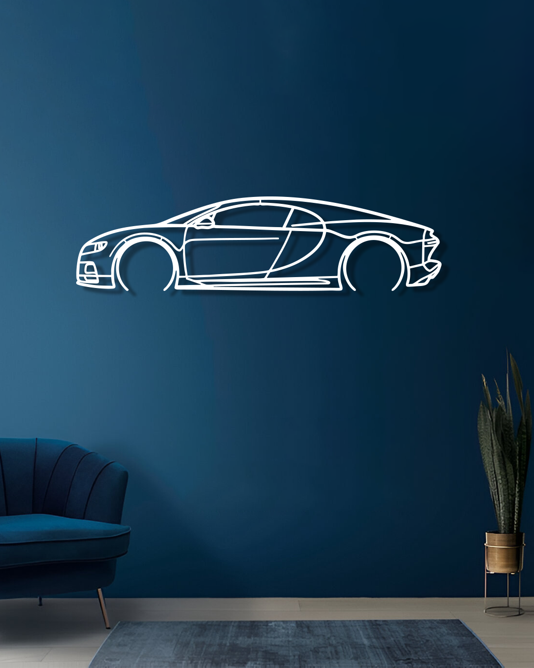 Bugatti Chiron - Metal Wall Art