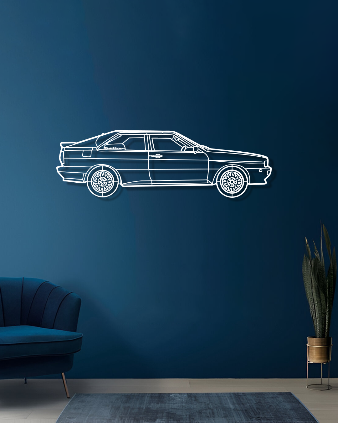 Audi Ur-quattro 10V 1984 - Metal Wall Art