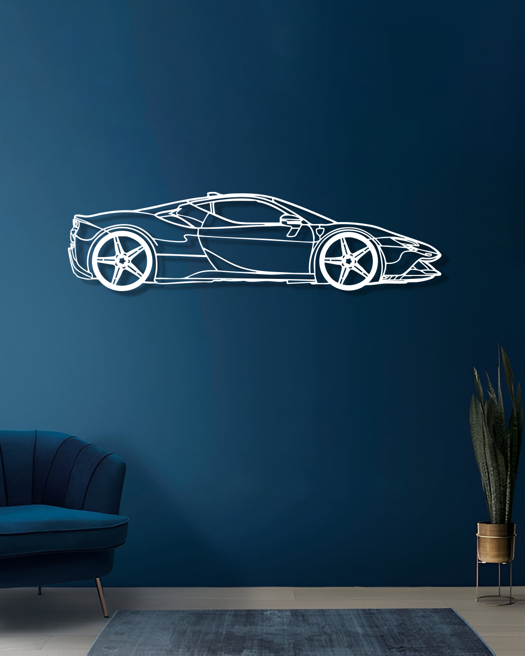 Ferrari SF90 Stradale - Metal Wall Art