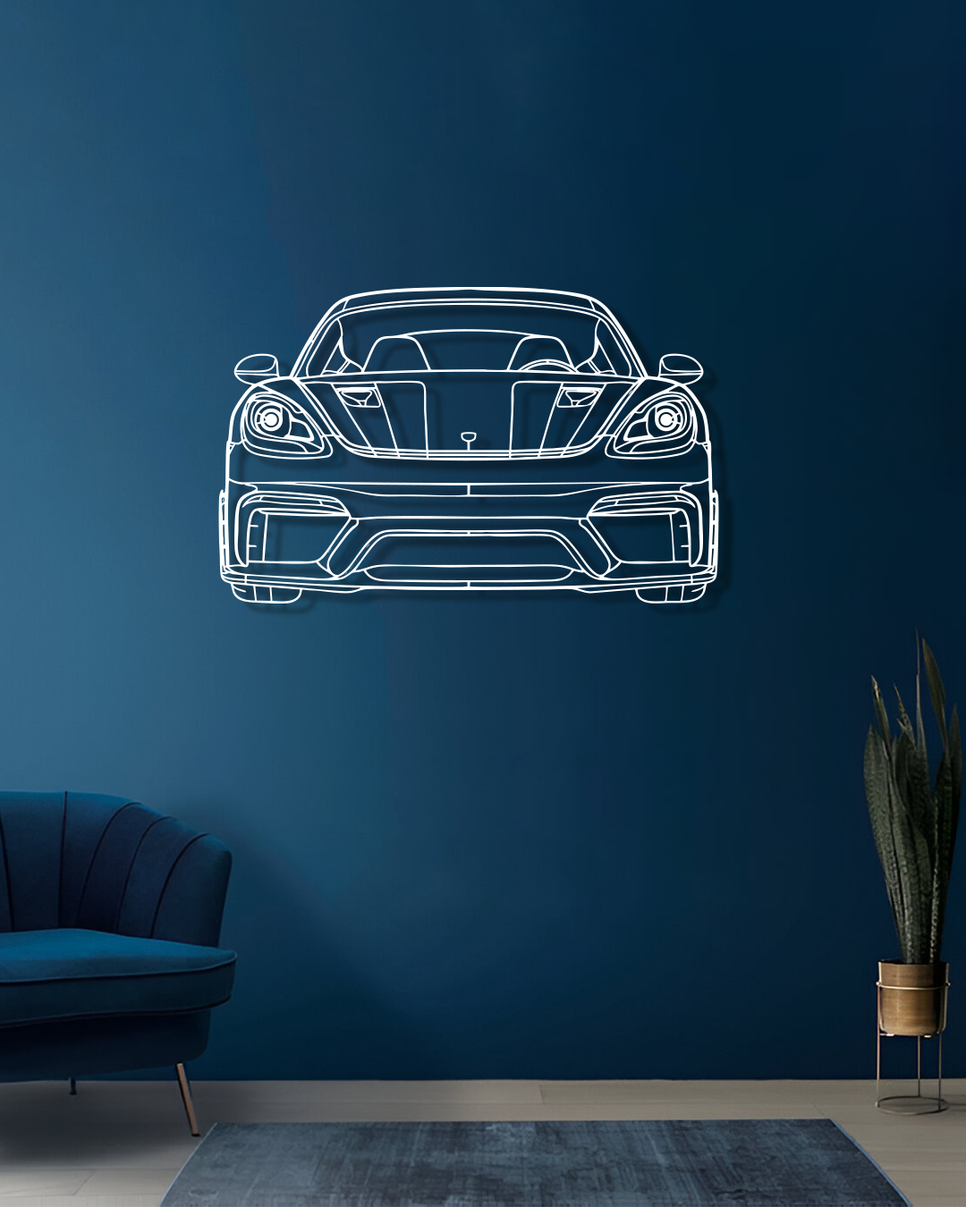 Porsche 982 GT4RS - Metal Wall Art