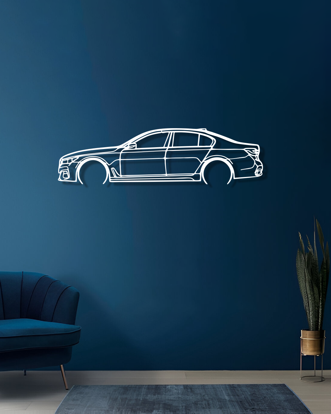 BMW 750i G11 - Metal Wall Art