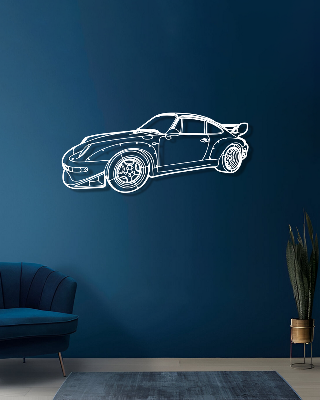 Porsche 993 GT2 RWB 1996 - Metal Wall Art
