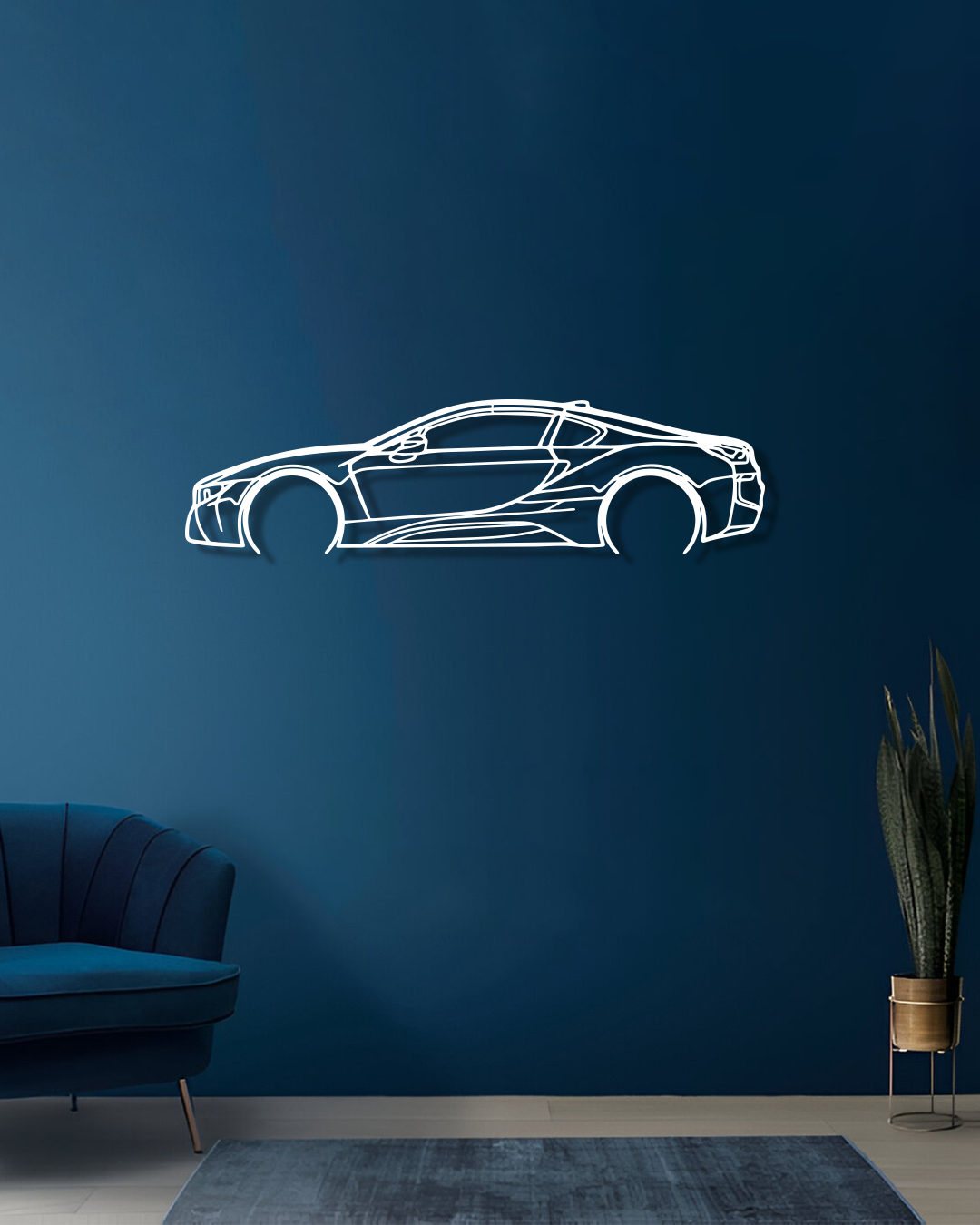 BMW i8 - Metal Wall Art