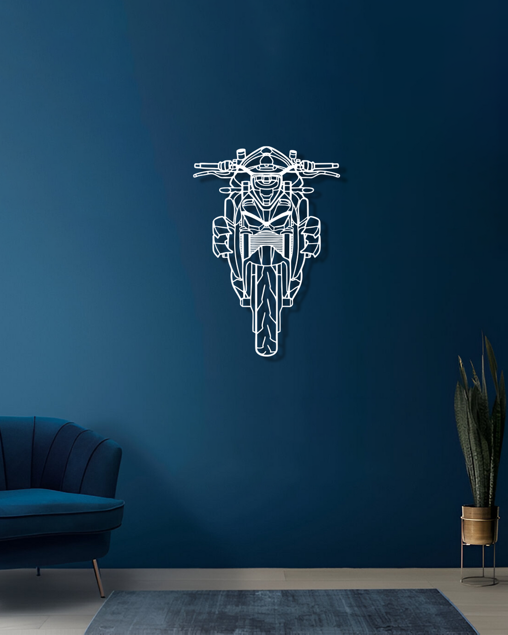 Ducati Streetfighter Front 2023 - Metal Wall Art