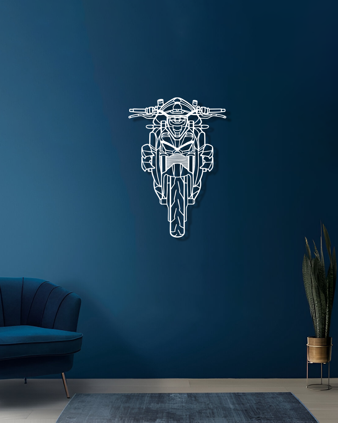 Ducati Streetfighter Front 2023 - Metal Wall Art