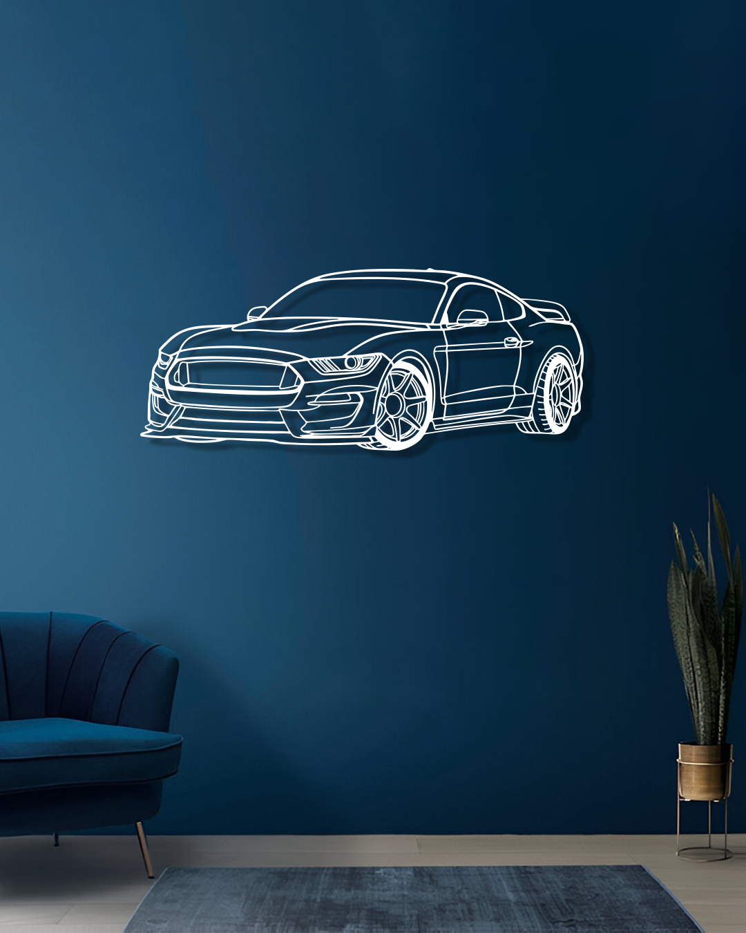 Mustang Shelby GT350R - Metal Wall Art